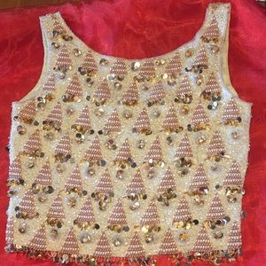 Sequined tank top (Vintage)